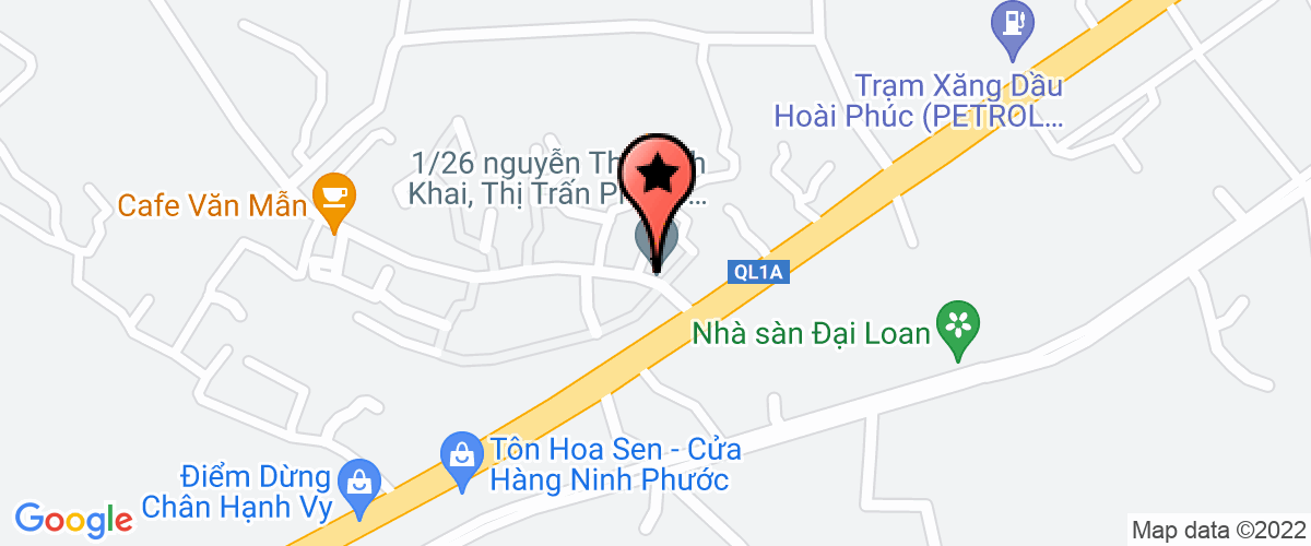 Bản đồ đến Công Ty TNHH MTV Sx TM DV Ninh Phan