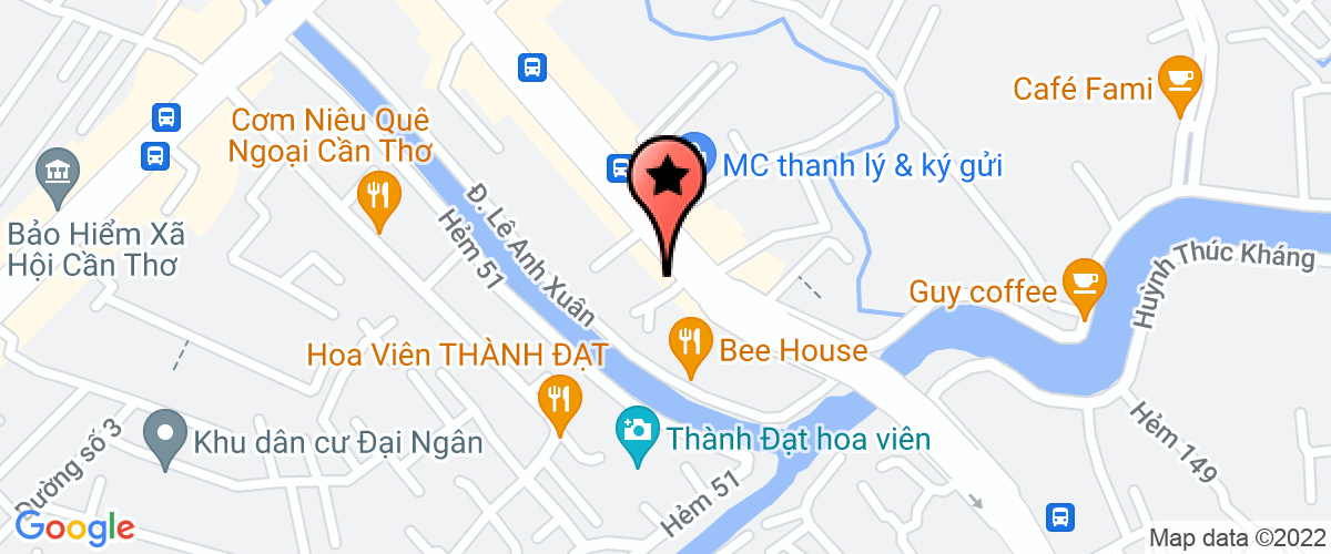 Map go to Dat Xanh Tay Nam Bo Joint Stock Company