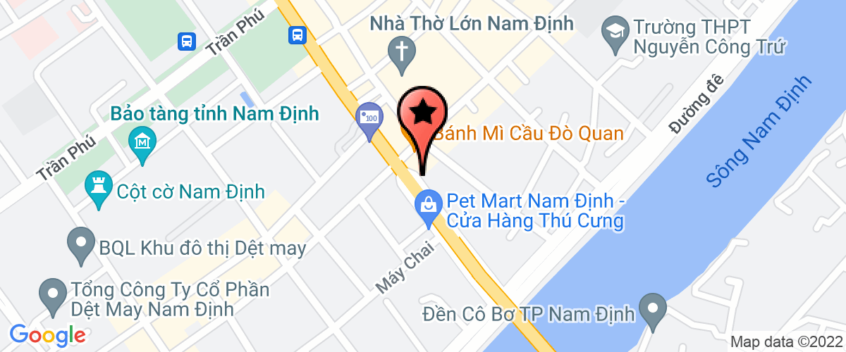 Map go to may Nam dinh Company