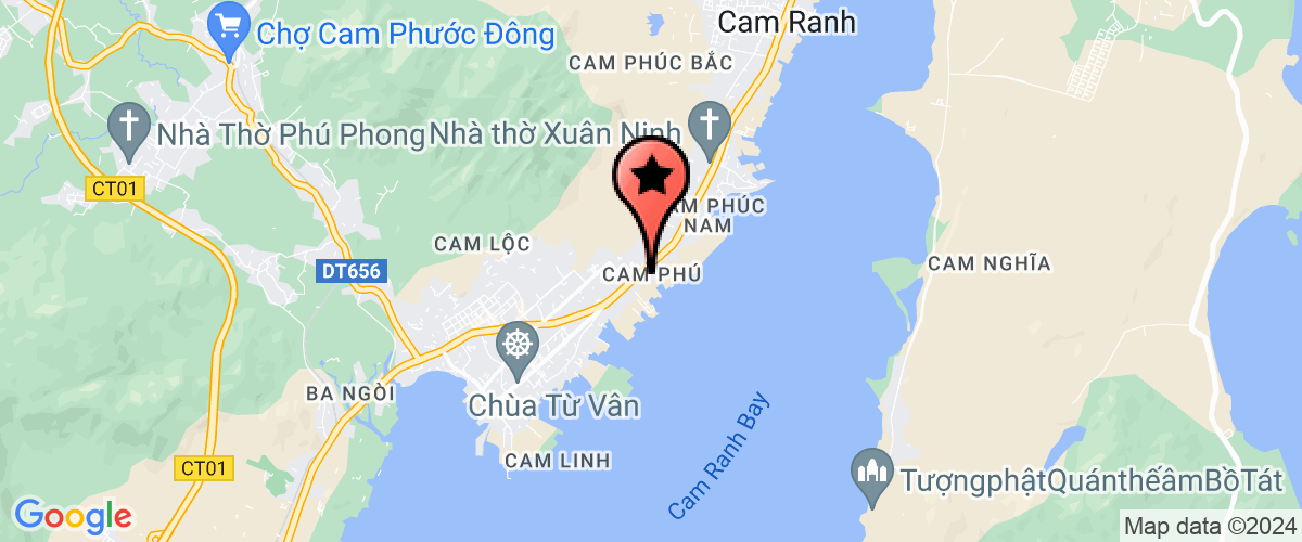 Map go to Tram Khuyen Nong Khuyen Lam Cam Ranh