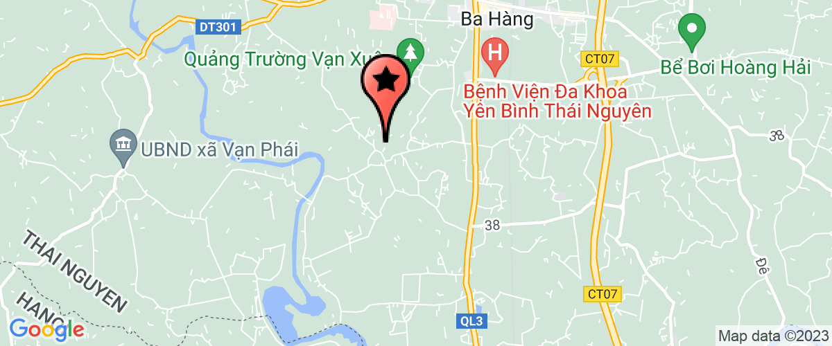 Map go to UNT xa Nam Tien
