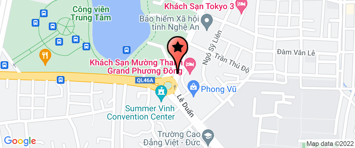 Map go to Van phong uy Nghe An Province