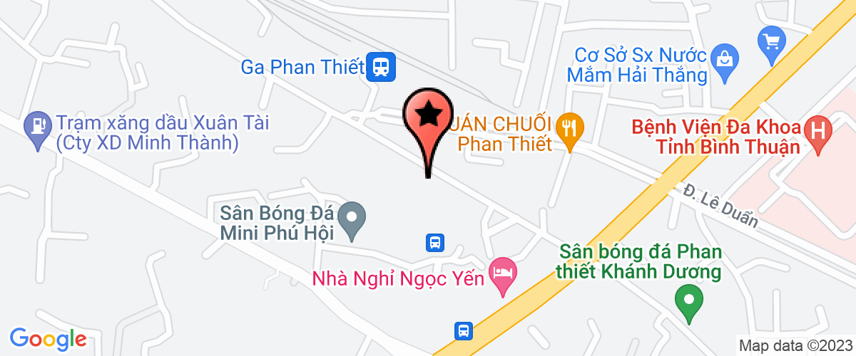 Map go to Branch of Duong Sat Binh Thuan �uong Sat Sai Gon Transport Transport Joint Stock Company