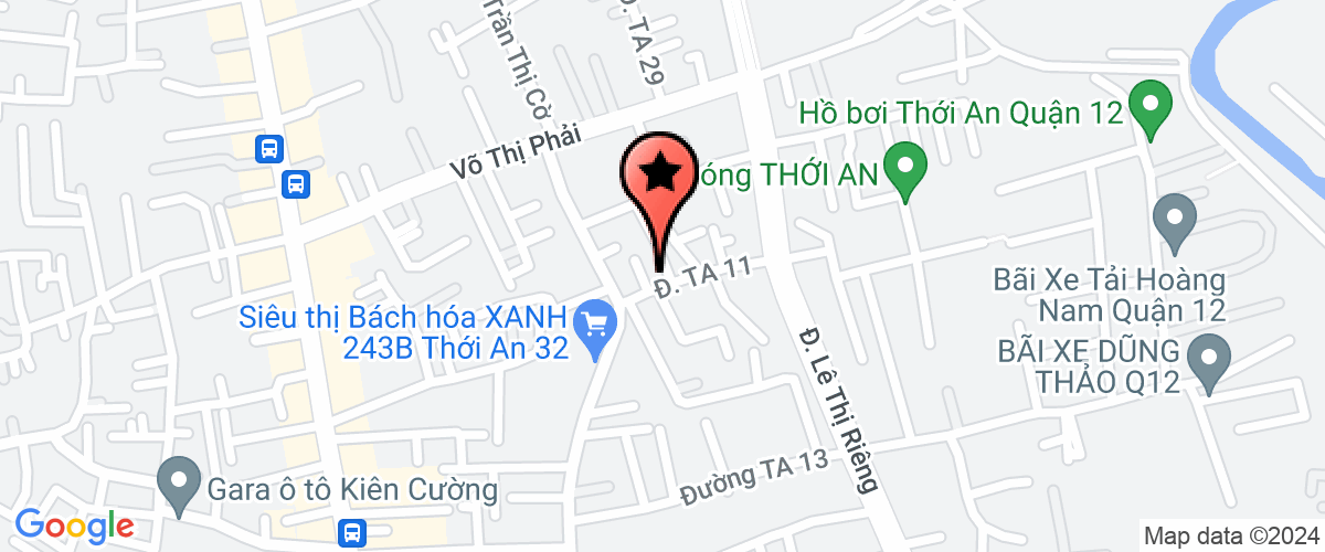 Map go to anh Hoang Apparel Advertising Trading Company Limited