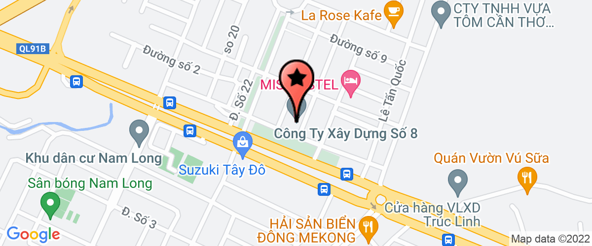 Map go to CP Thuong mai Dich vu Thuy san Van Hiep Company
