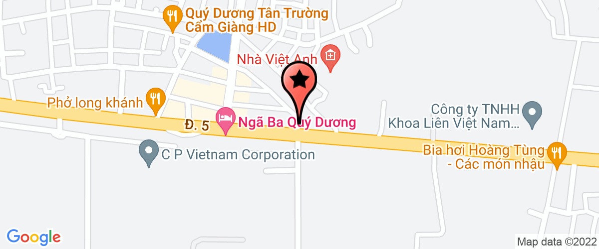 Map go to Tan Khoa Hai Duong Company Limited