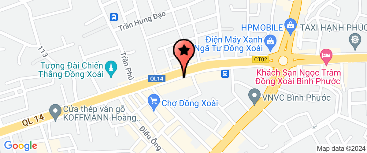 Map go to Bao Le Import Export Trading Production Company Limited