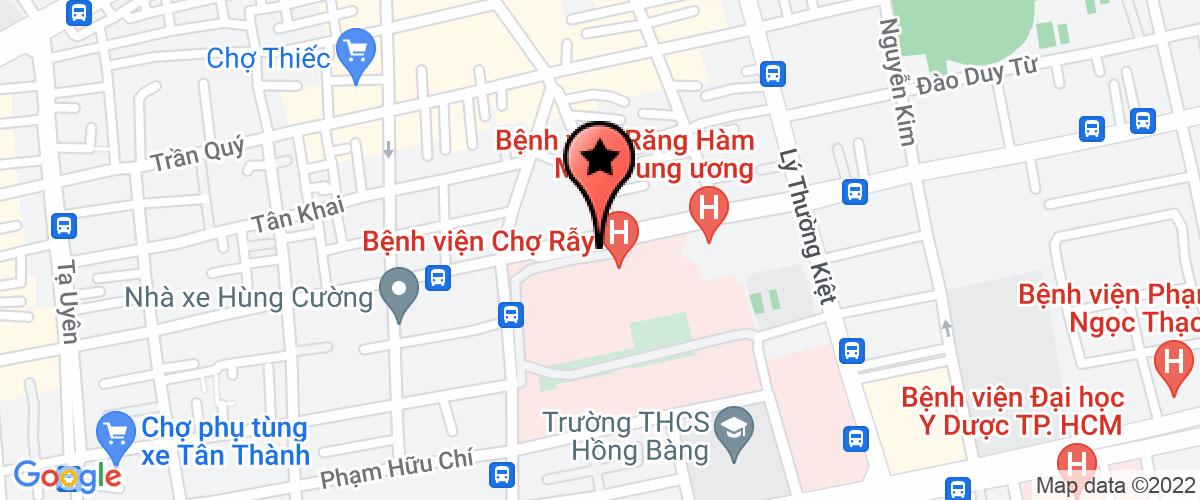 Map go to Benh Vien Ray Market