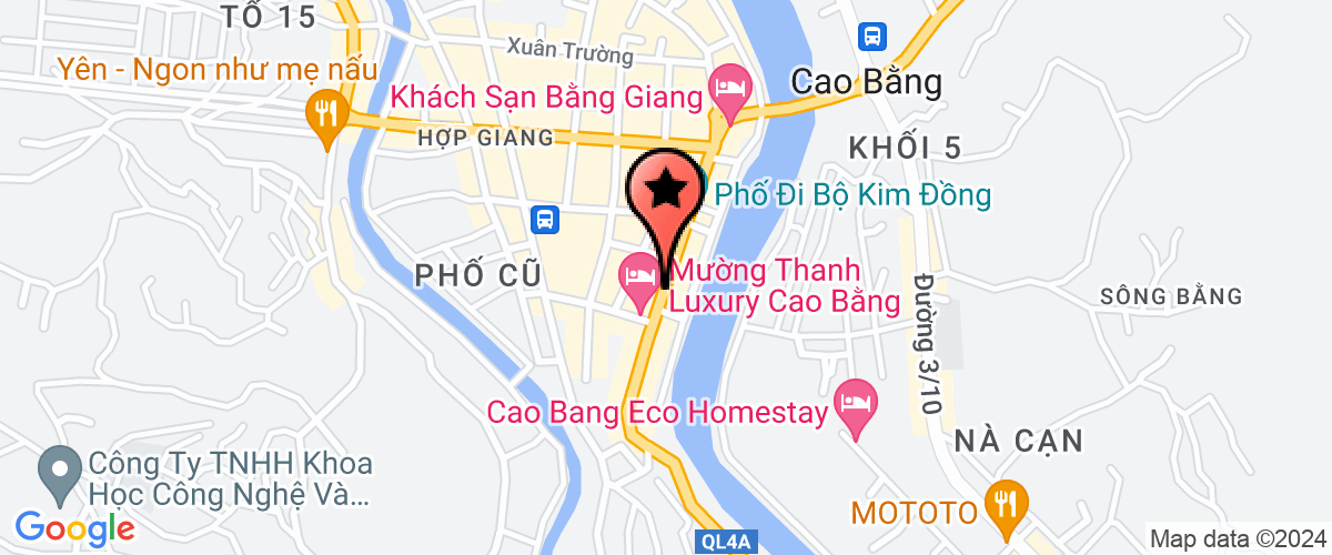 Map go to CP Che dang va thuong mai Cao Bang Company