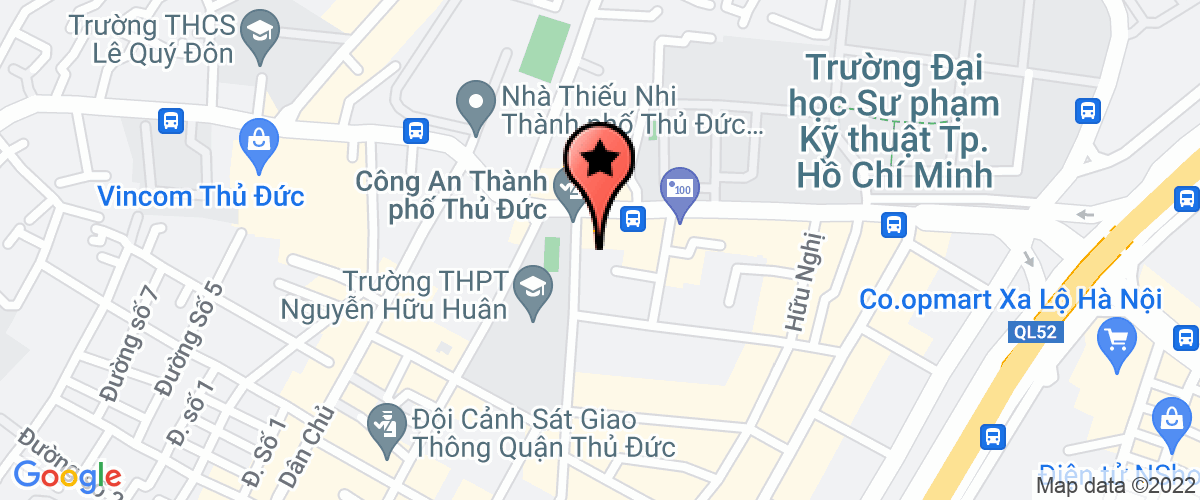 Map go to Hoi Nong Dan Quan Thu Duc