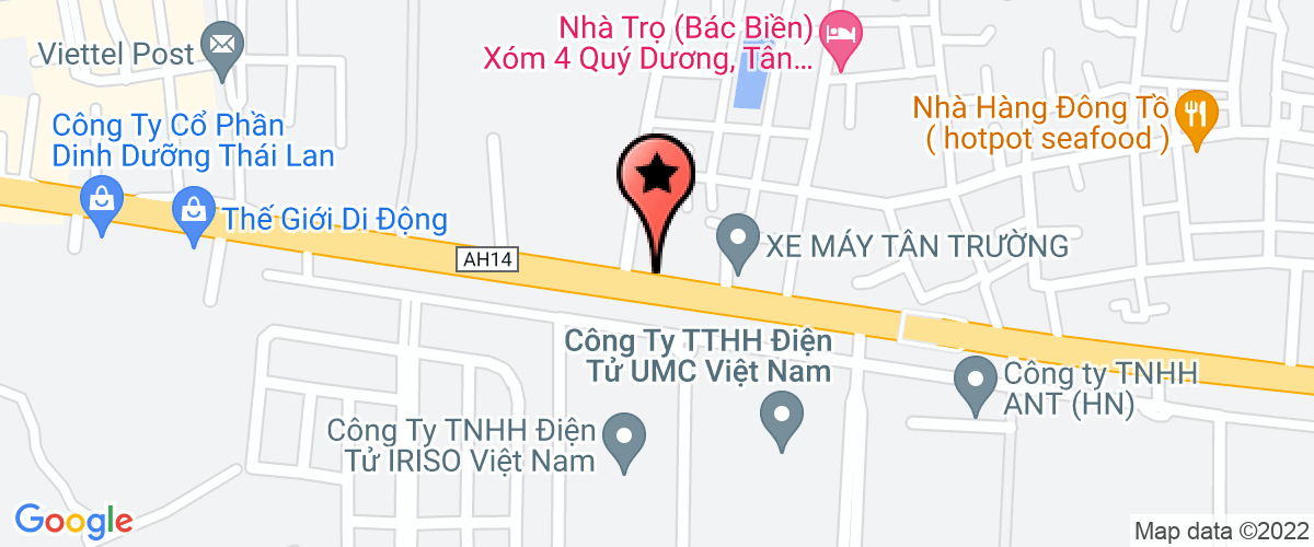 Bản đồ đến Công ty May FORMOSTAR Việt nam