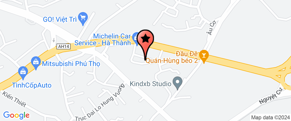 Bản đồ đến Công Ty TNHH Vaxuco Việt Trì