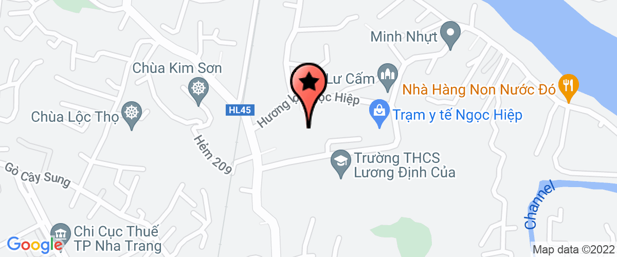 Map go to Luong Dinh Cua Secondary School