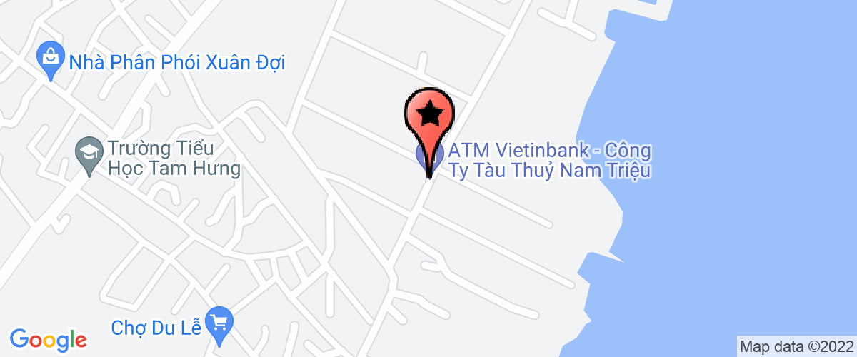 Map go to co phan cong nghiep vat lieu han Nam Trieu Company