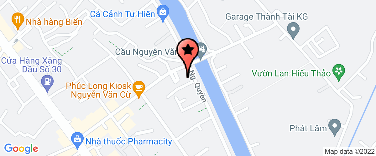 Bản đồ đến Công Ty TNHH Tư Vấn Thiết Kế Ngôi Nhà Việt Kiên Giang