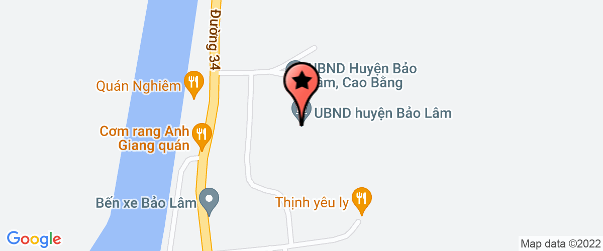 Map go to Thuy Dao Cao Bang Private Enterprise
