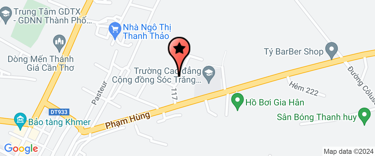 Map go to Vinh Hoa Hung Vuong Private Enterprise