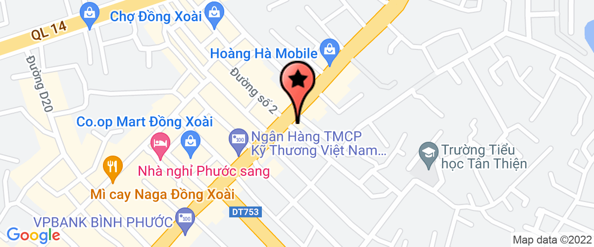 Map go to o to- xe gan may Tam Dai Nhat Company Limited