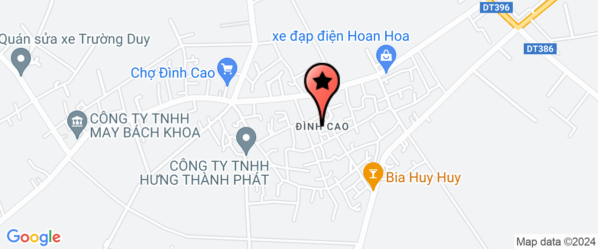 Map go to cong nghiep Dong Hung Company Limited