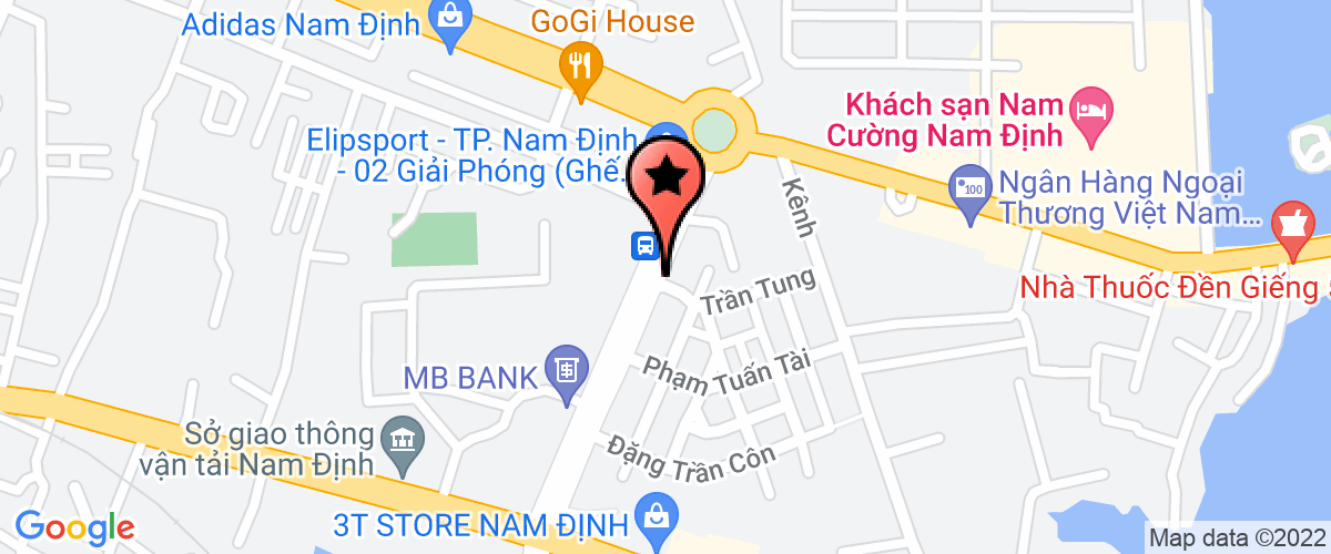 Map go to co phan xe dap xe may Nam Dinh Company