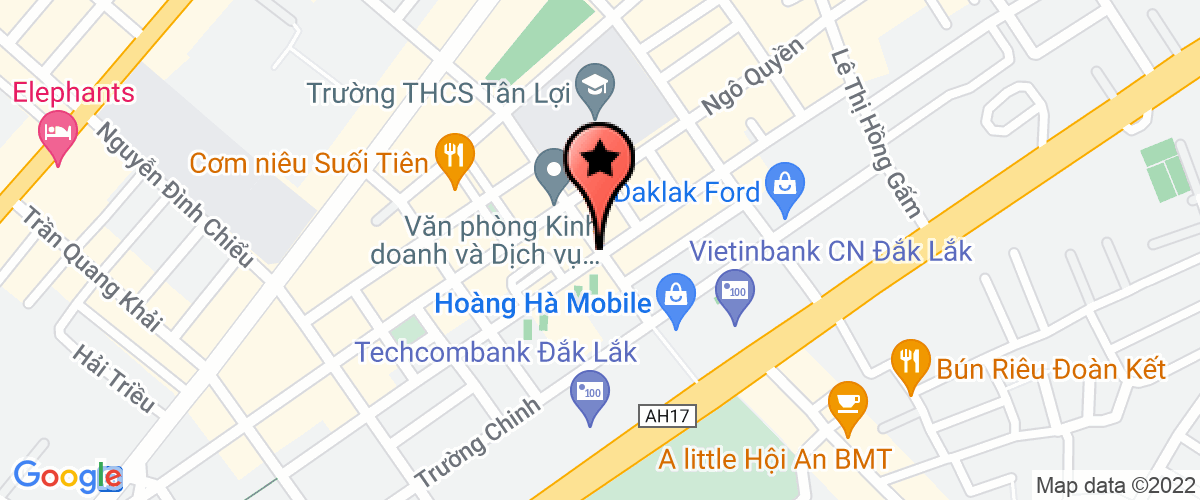 Map go to Hong Ngoc Ban Me Company Limited