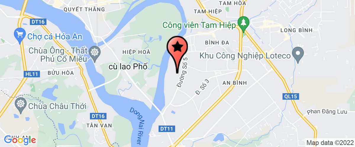 Bản đồ đến Công Ty TNHH Xe Nâng Đồng Nai