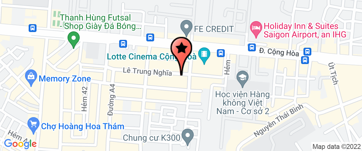 Map go to Young Brothers Martial Arts Development And Training Company Limited