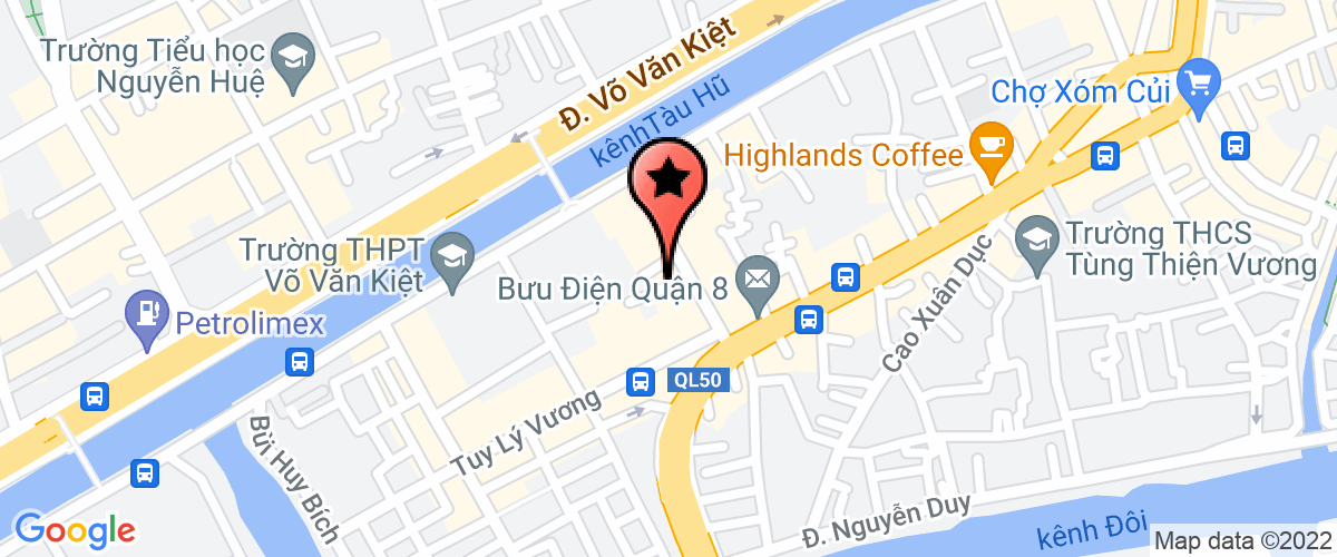 Map go to Cong Chung Thinh Vuong Office