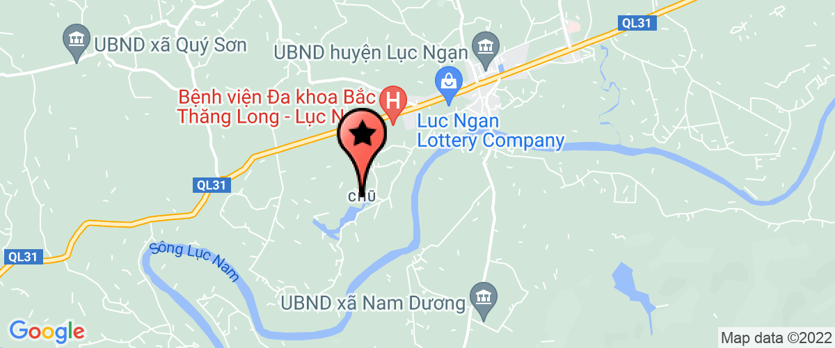 Map go to Cong An Luc Ngan District