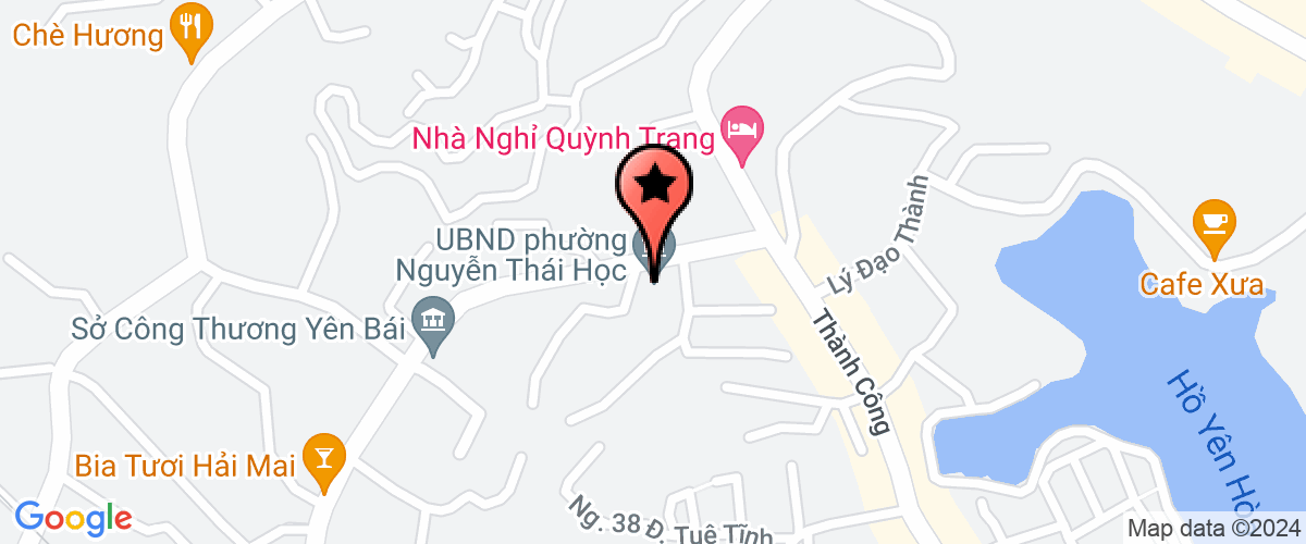 Map go to Toa an nhan dan thanh pho Yen Bai
