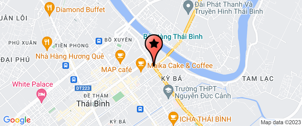Map go to tu van xay dung thuy loi Thai Binh Company