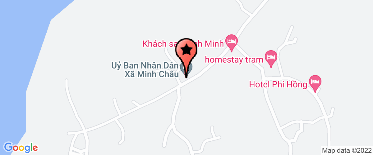Map go to Uy ban nhan dan xa Minh Chau Van Don District