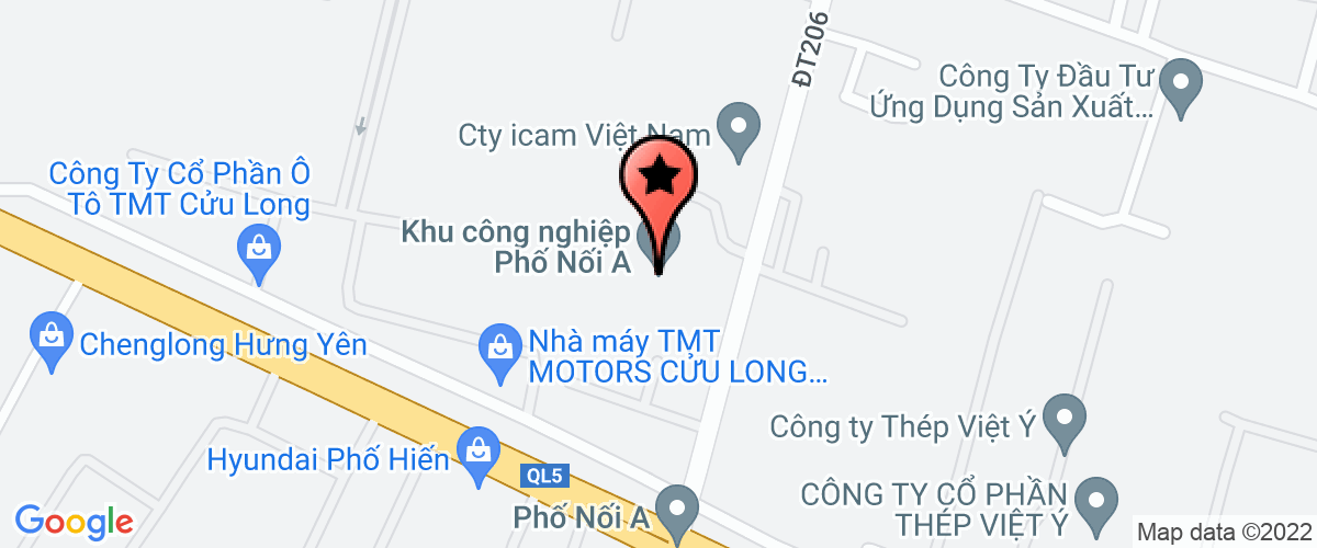 Map go to Viet Nhat Hung Yen Nutrition Joint Stock Company