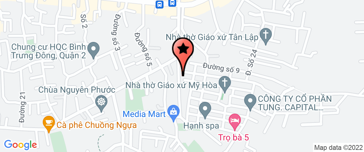Map go to Nhat Dai An Joint Stock Company