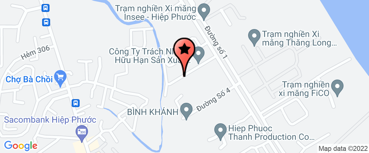 Map go to Hap Tay No Xanh Laundry Company Limited