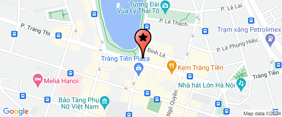 Map go to Trien Lam Ha Noi Information Center