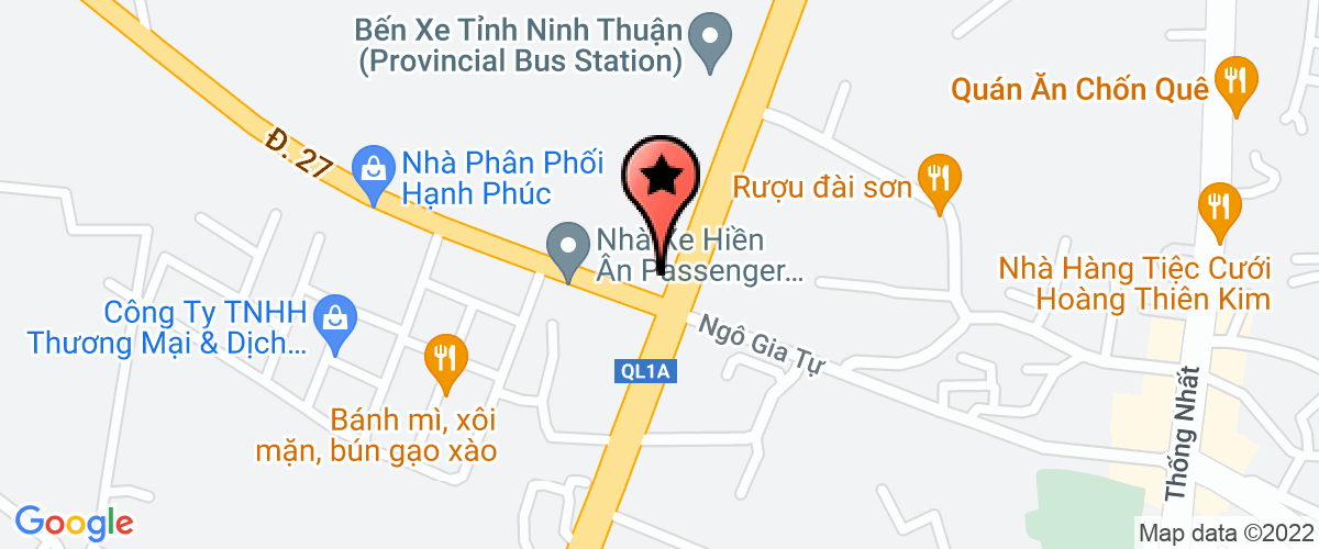Map go to Hai Long - Phan Rang Tourist Company Limited