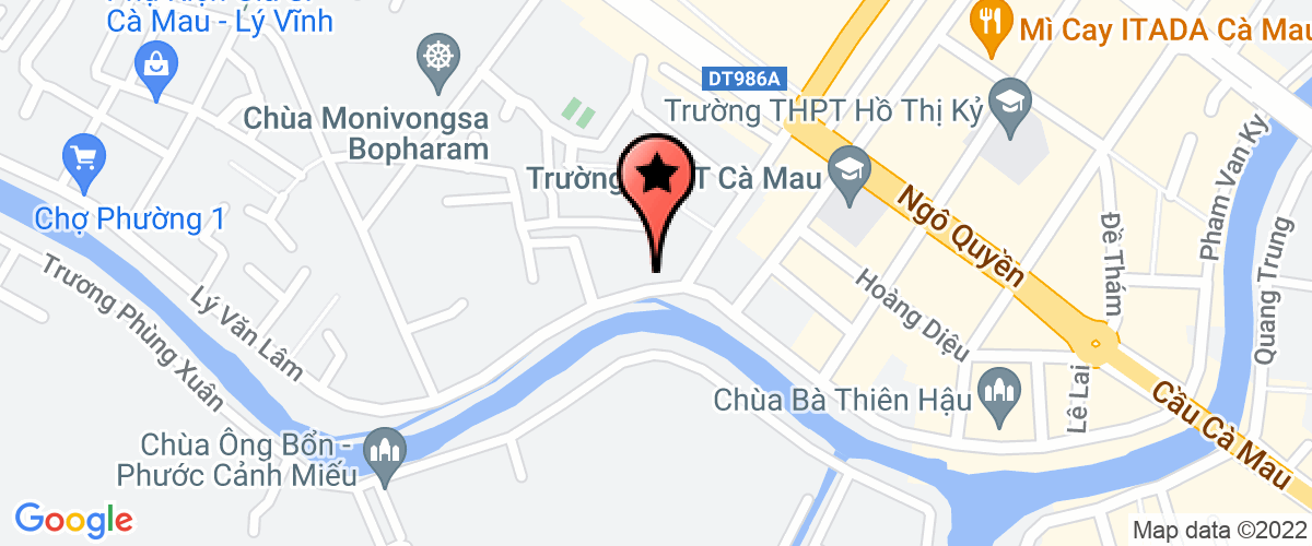 Map go to Phuoc Thanh Thinh Private Enterprise