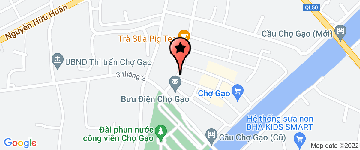 Map go to Thanh Tra Gao Market