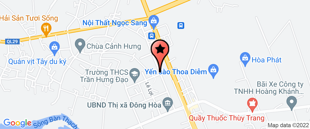 Map go to Nam Da Rang Construction Company Limited