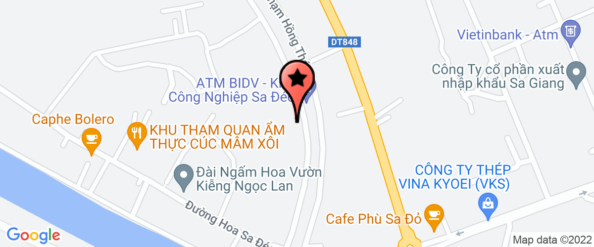 Map go to Hoa Thanh Nam Company Limited