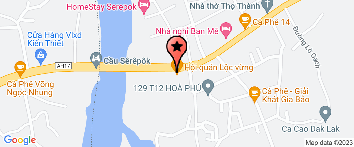Map go to Thanh Phat Tay Nguyen Company Limited