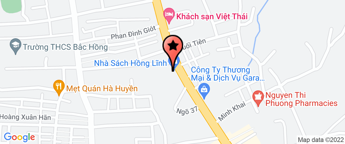 Map go to Tbth Hong Linh And Book Company Limited