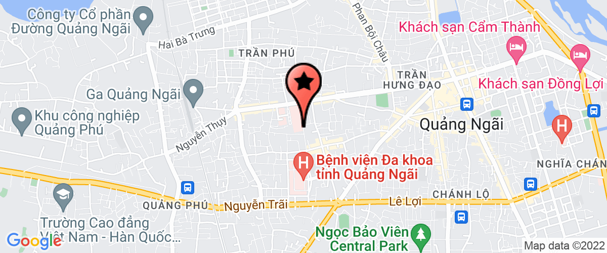 Map go to Benh Vien Da Khoa Quang Ngai