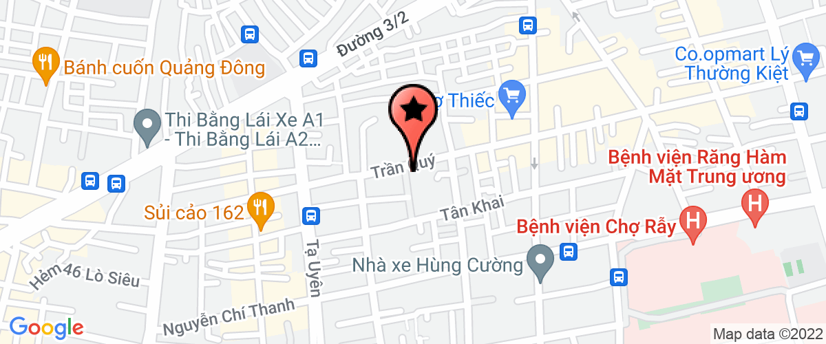 Map go to Kien Hoa Trading Production Company Limited