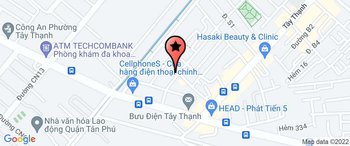 Map go to Nam Trung Dat Company Limited