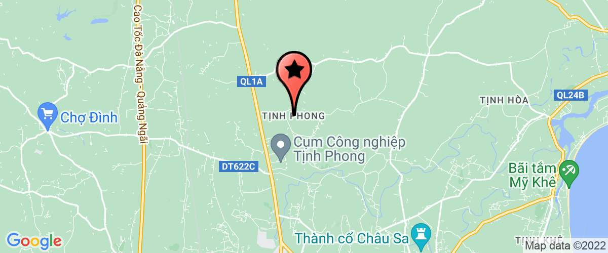 Map go to Dang Kiem Xe Co Gioi Quang Ngai Center