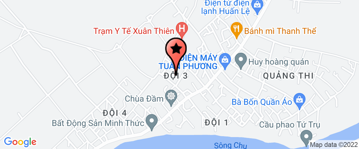 Map go to Hoang Thien Services And Construction Company Limited