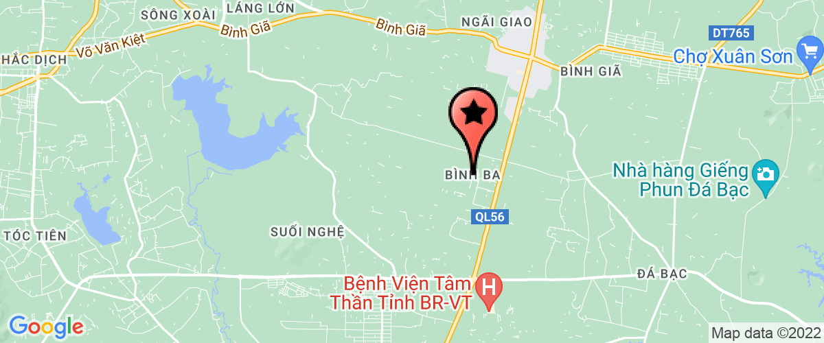Map go to Vung Tau Bio Company Limited