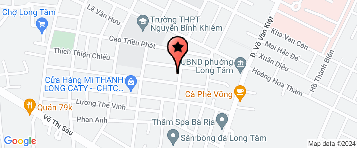 Map go to Tan Long Phu My Construction Architecture Company Limited